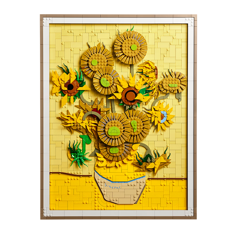 LEGO Building Blocks 31215, Van Gogh Sunflower, Toy for Boys And Girls, Birthday Gift, Home Decor Ornament