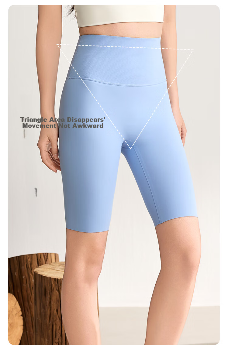 I'd Five-Minute Yoga Pants for Women, 2026 Summer Thin Style, Pressure-Elastic Seamless, for Outdoor Wear, Running, Fitness, Sports, Cycling Shorts 8