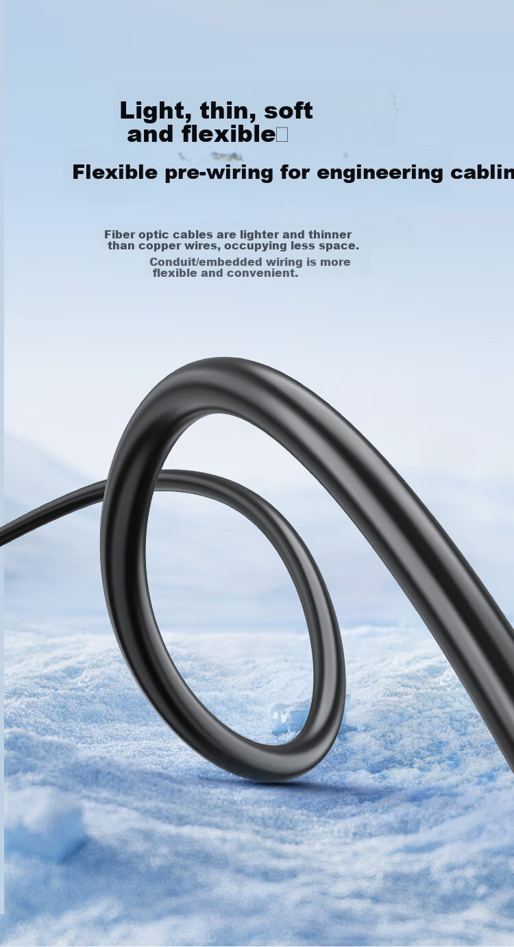 CHOOSEAL HDMI 2.1 Fiber Optic Cable, 8K60Hz High-Definition Audiophile Video Cable, for Connecting Computer, TV, Monitor, Projector, Theater Engineering Wiring, 5 Meters, QS8511S 5