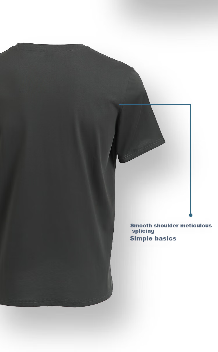 Hodo Men's Undershirt T-Shirt, Summer Short Sleeve, 100% Cotton, Comfortable And Breathable, for Outer Wear Or As Undershirt, Glacier White, Size 170 3