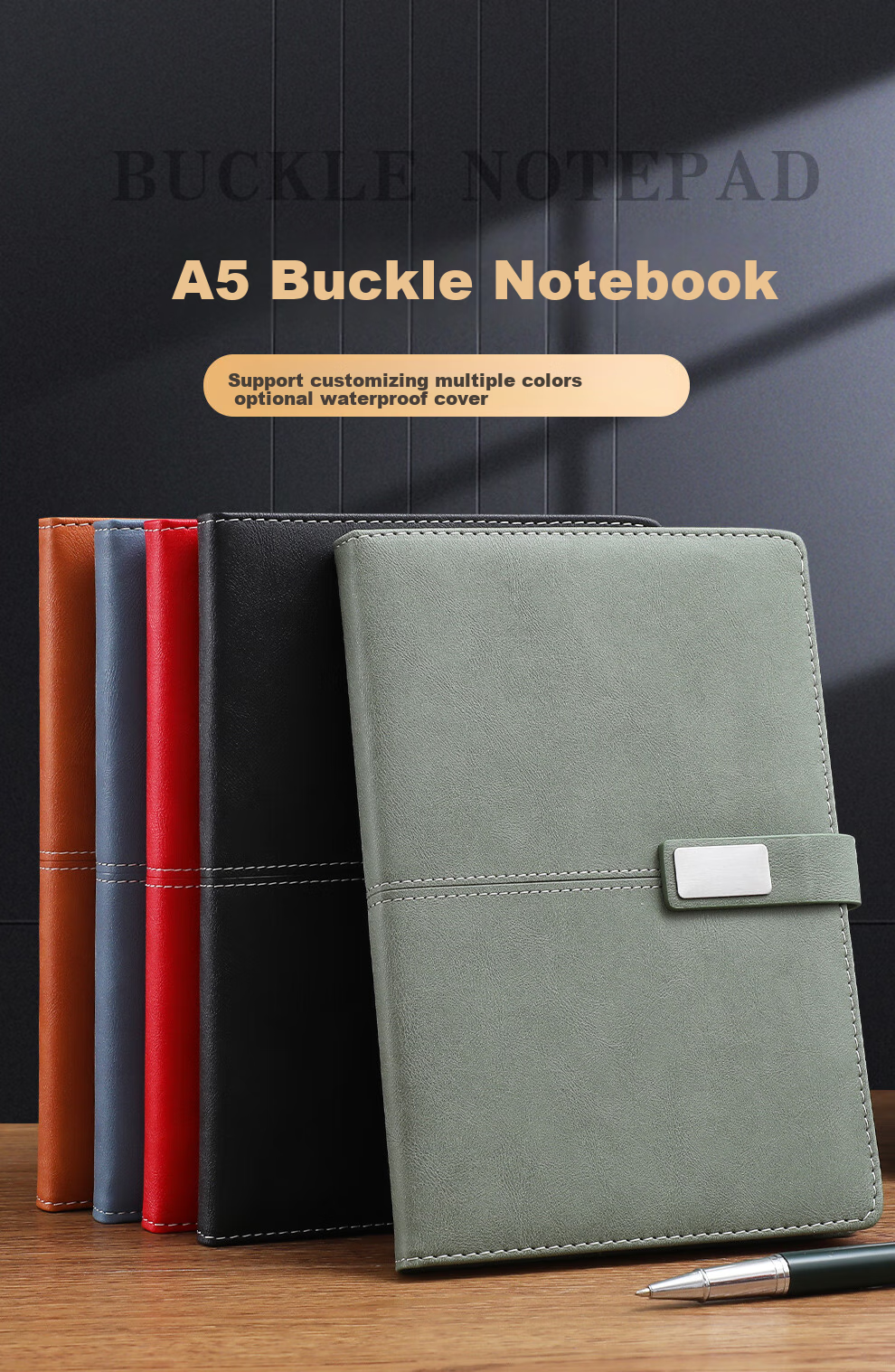 Jiaranheng Notebook Gift Box Set, Business A5 High-Quality Journal, Premium Gift for Corporate Awards, Teachers, Clients, Customizable Souvenir, Black 2