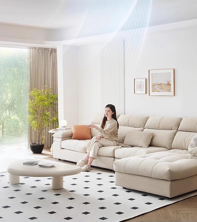 ASUS Lighting AI Voice Smart Bladeless Minimalist Fan Light Round Bedroom Invisible Drum 120° Silent Oscillating Fan Light 16