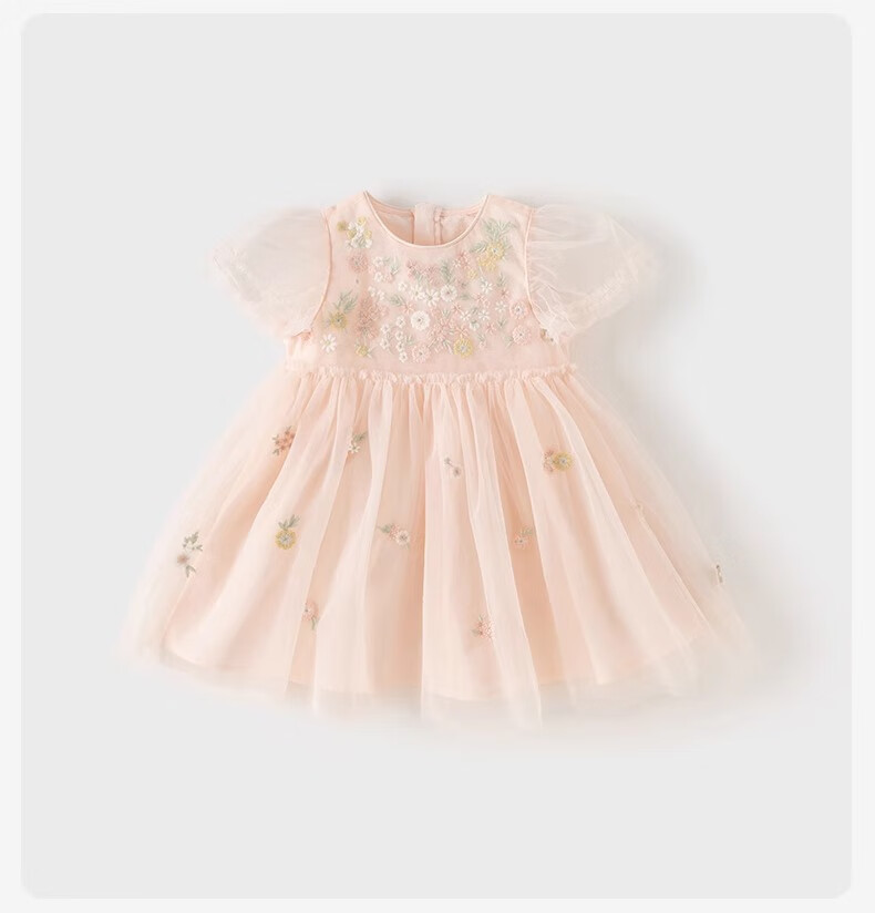 DAVE & BELLA Girls' Summer Dress, Stylish Tulle Princess Dress, Children's Birthday Dress 18