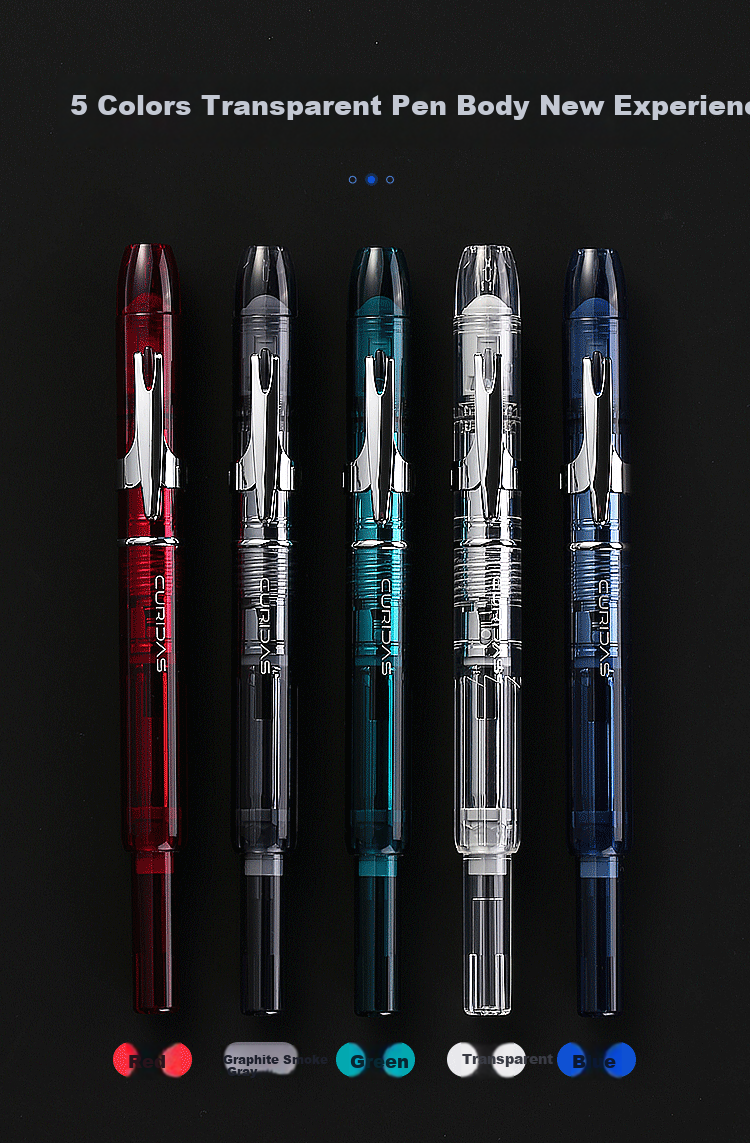 PLATINUM PKN-7000 CURIDAS Push-Button Fountain Pen, Calligraphy Practice Stationery, Imported from Japan, Business Gift Set, Red, F Nib 3