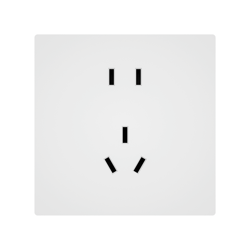 Linptech E3S Matching Switch Socket, 10A Standard Five-Hole Socket, 86-Type Two Or Three-Prong Concealed Wall Socket, White