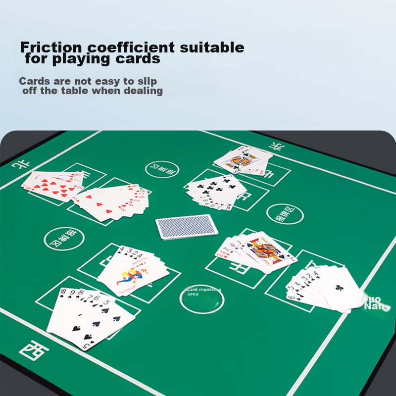 Колода игральных карт "Huasheng Guandan Poker Cards" для покера и маджонга, зеленая, водонепроницаемая, 4 мм