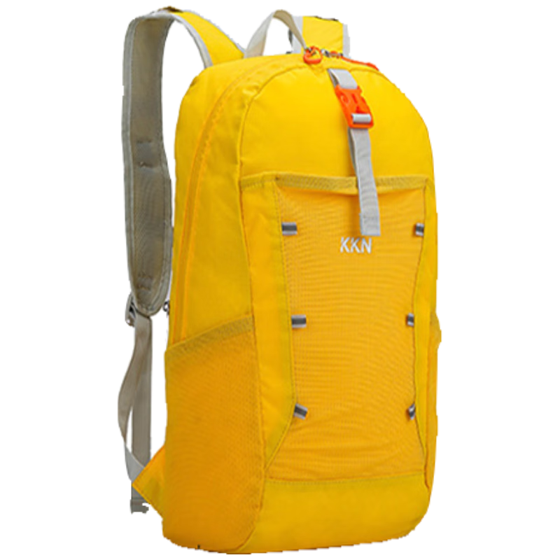 KKN Children's Foldable Lightweight Backpack 15L (Stylish Black Gray)