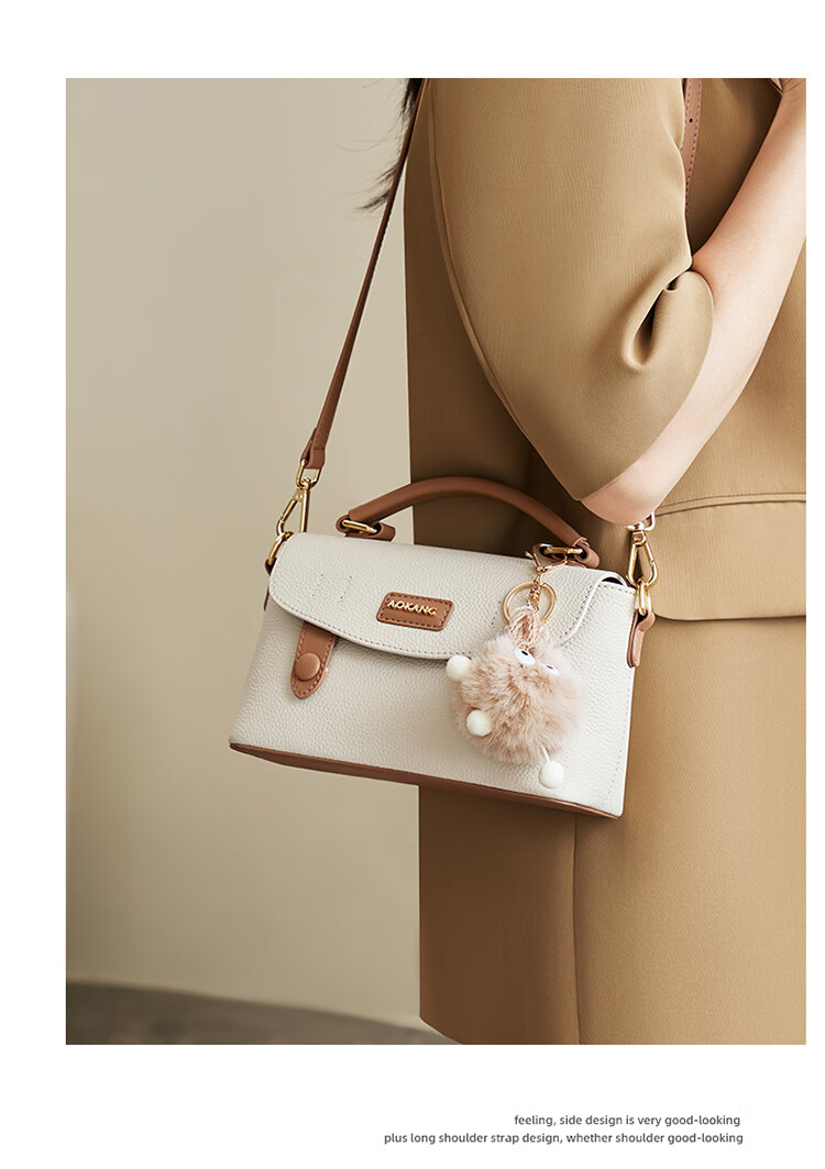 Aokang Women's Handbag, 2026 New Cowhide Small Tote Bag, Light Luxury Crossbody Shoulder Bag, Birthday And 520 Gift for Girlfriend Or Wife 10