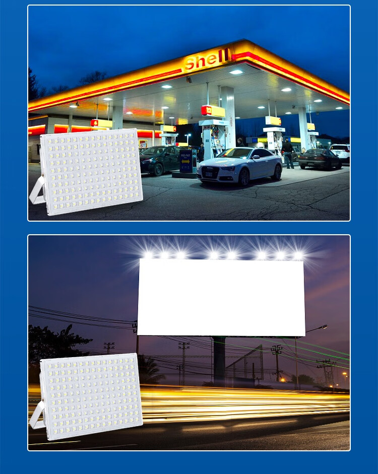 Yunzhizhuo LED Ant Floodlight Outdoor Waterproof High Brightness Factory Workshop Construction Site Warehouse Billboard Stadium Spotlight 50W 8