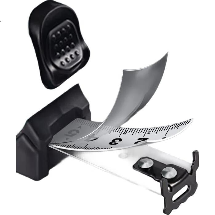 SATA 91333A Kaifeng Series Rubber-Coated Steel Tape Measure, 3.5M X 16MM, Double-Sided Measuring Tape with Rubber Coating And Locking Mechanism