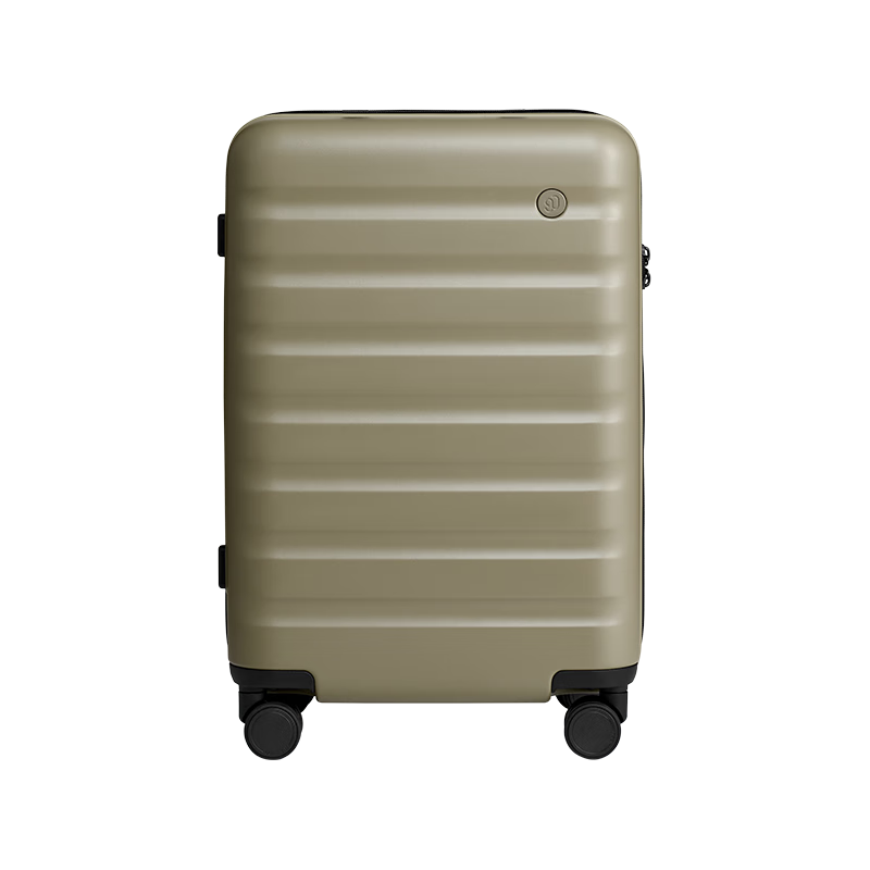 90Fen Luggage, 24-Inch Rhine River Pro Suitcase, Large Capacity Travel Case with Quiet Wheels And Combination Lock, Earthen Gree