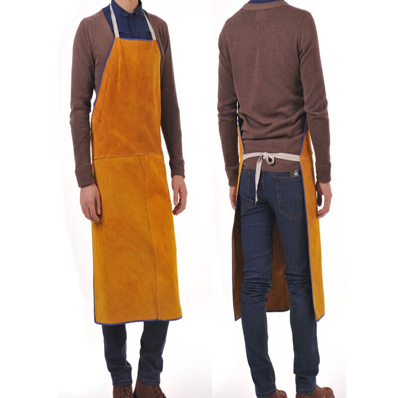 BAIGE Winter Welding Protective Gear Cowhide Sleeves Heat-Resistant Insulated Work Sleeves 9