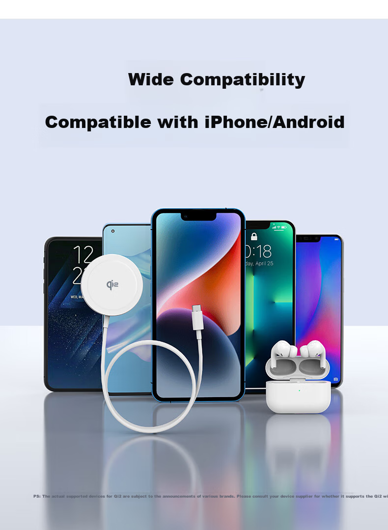GDGO [Qi2 Certified] 15W Car Wireless Charger, MagSafe Magnetic Low Temperature Air Vent Clip, Compatible with Apple And Android IPhone 18/17/Air/16promax 6