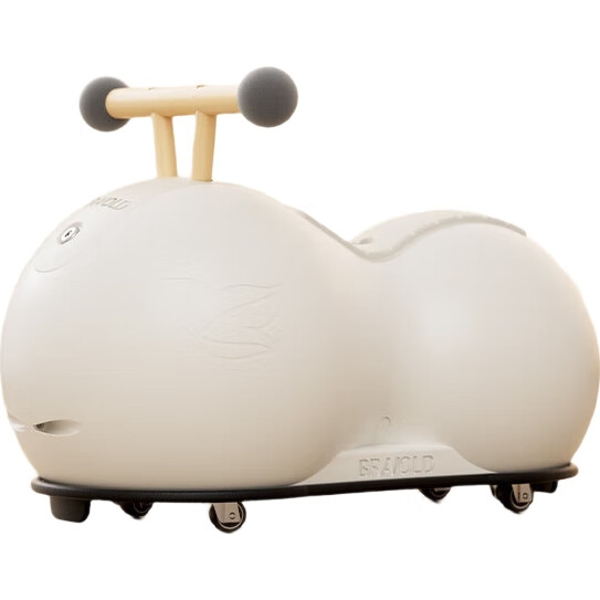 Детский электромобиль BRAVOLD Peanut Car, бежевый, для детей от 1 года до 3 лет, максимальная нагрузка 25 кг