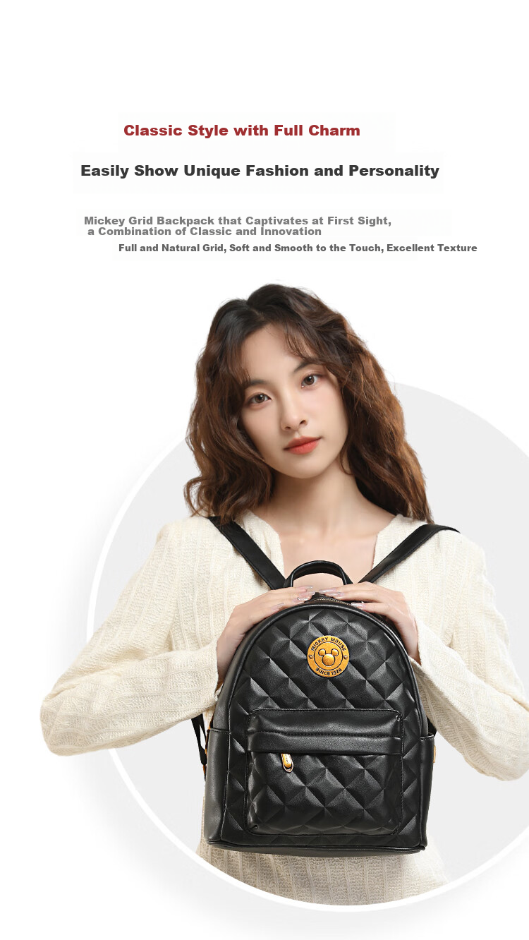 Disney Mickey Mouse Backpack, Women's Handbag Gift Box Set, Birthday Present for Girls, Day Gift for Female Friends 40