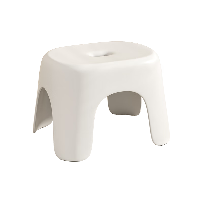 Baicaoyuan Small Plastic Stool, Thickened Children's Non-Slip Bath Stool, Living Room And Bathroom Low Stool for Home Use