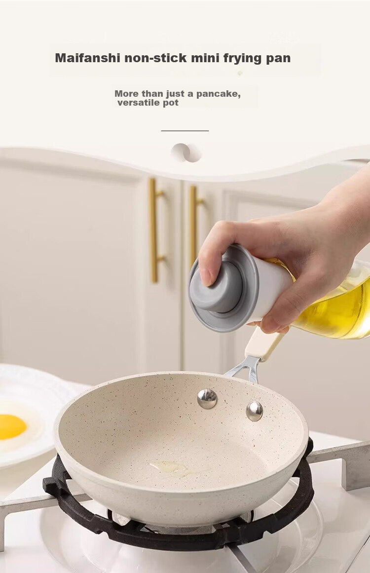 CaROTE Non-Stick Frying Pan, Flat Bottom Pan for Home Use, Small Pan for Baby Food, Mini Pancake Pan for Breakfast, 20cm without Lid 4