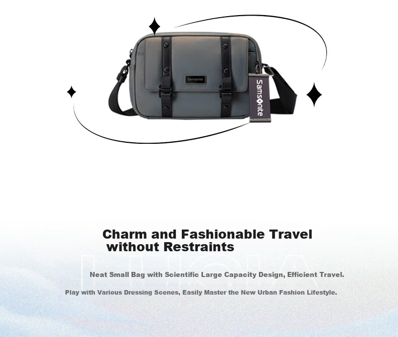Xinxiuli Men's Boyfriend Bag, Shoulder Crossbody Bag, Casual Bag, Travel Bag, LUCIA Fashion Trendy Men's TM7*04014 2