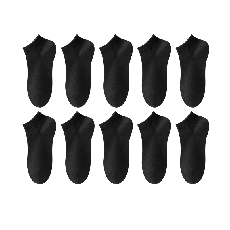 MiiOW 10 Pairs Disposable Socks for Men, Spring And Autumn Travel Business Trip Daily Wear Socks, Men's Cotton Socks, Lazy No-Wash Short Socks