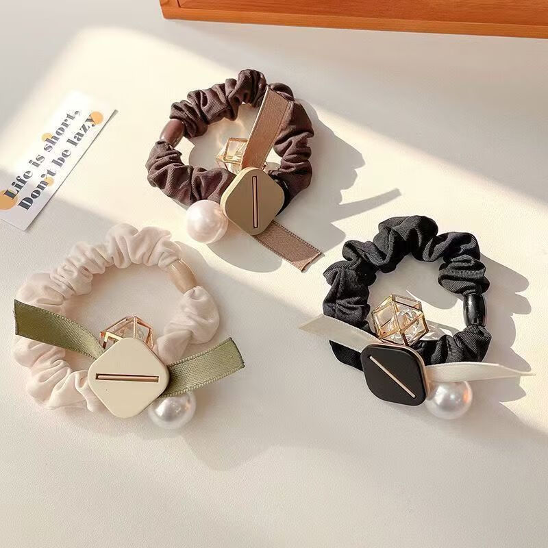 Dongyiyanxuan Hair Ties for Women, High Elasticity Durable Hair Bands, Korean Style Rubber Bands for Hair Tying, Seamless Children's Hair Bands, 3-Pack