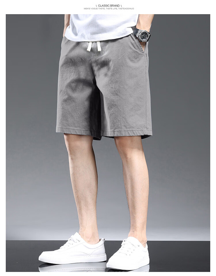 Zengzhi 2026 Summer Lightweight Casual Men's Shorts Fashion Sports Loose Straight Five-Point Pants Versatile Mid-Length Men's Trousers 12
