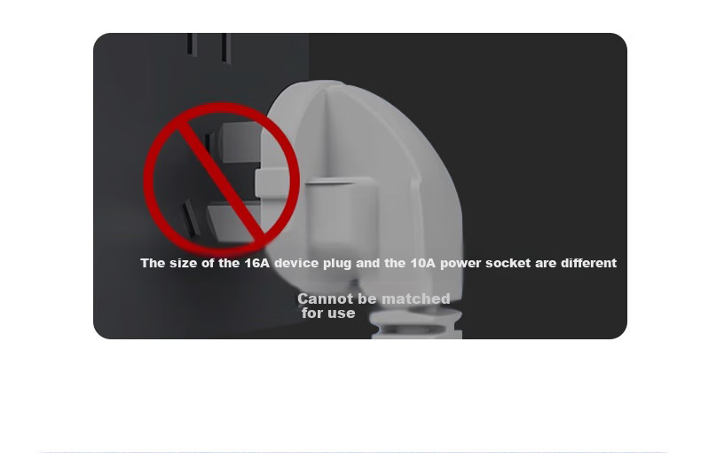 Kyfen Air Conditioner And Water Heater Power Conversion Plug, High Power 16A Large Plug, Wireless/wired with Switch/Integrated Copper Strip/Fire-Resistant Material/Indicator Light Design, 10A to 16A Conversio 5