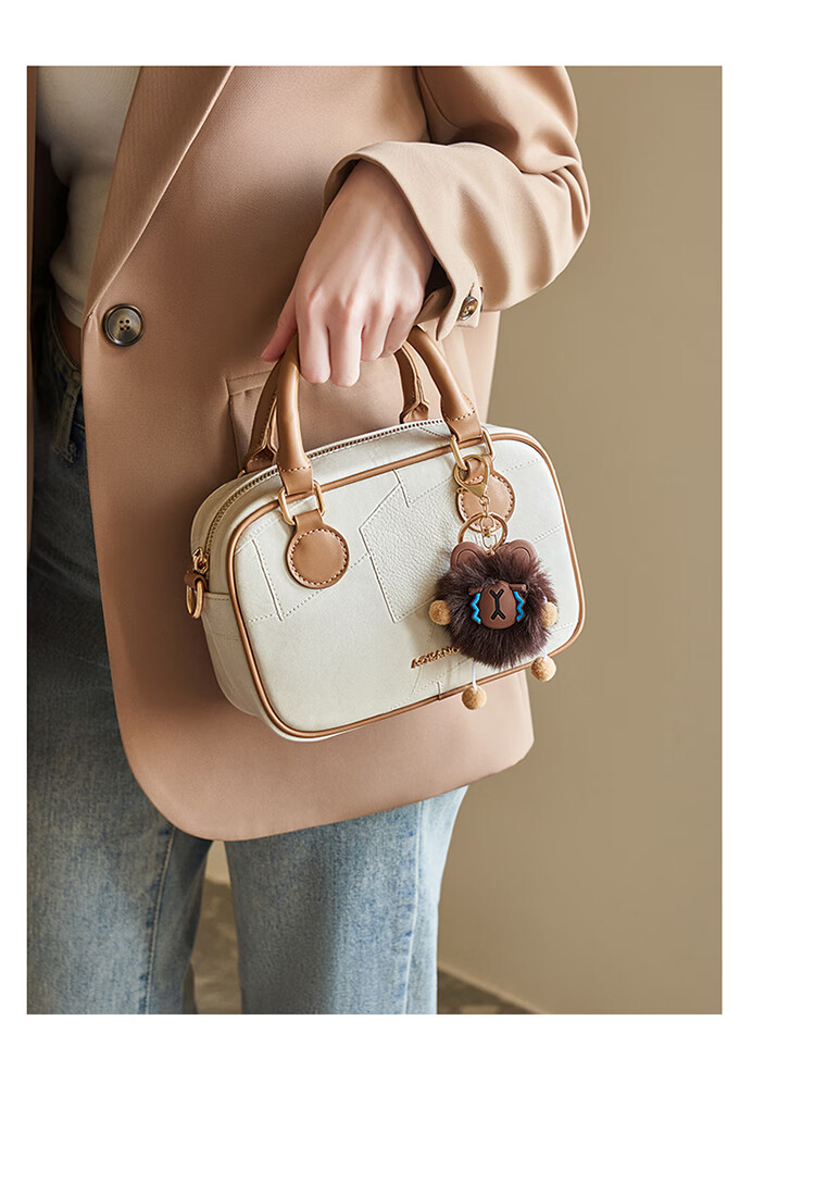 Aokang Women's Handbag, Fashionable Bowling Bag, Trendy Versatile Commuter Crossbody Shoulder Bag, Birthday Gift for Wife Or Girlfriend on May 20th 6