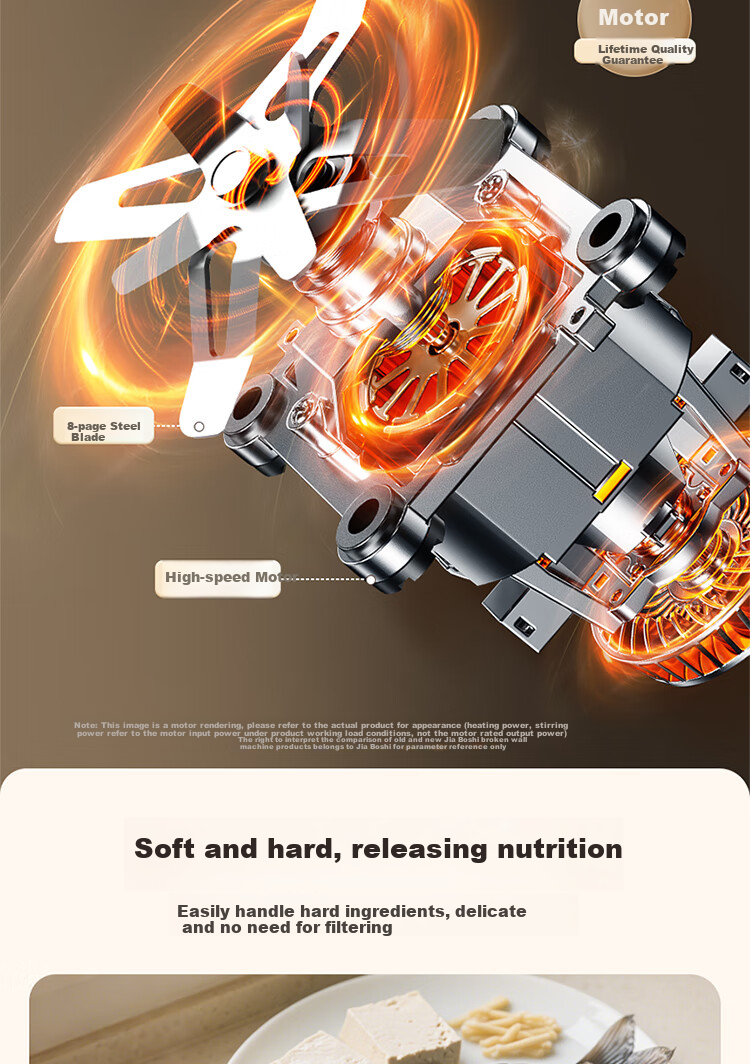 CAPOSI German [0 Coating | Water Bean Separation] Steam Blender, Fully Automatic No-Cooking 2026 New Quiet-Operating Soy Milk Maker, Pulp-Free Home Use Self-Cleaning Multi-Grain Baby Food Processor 23
