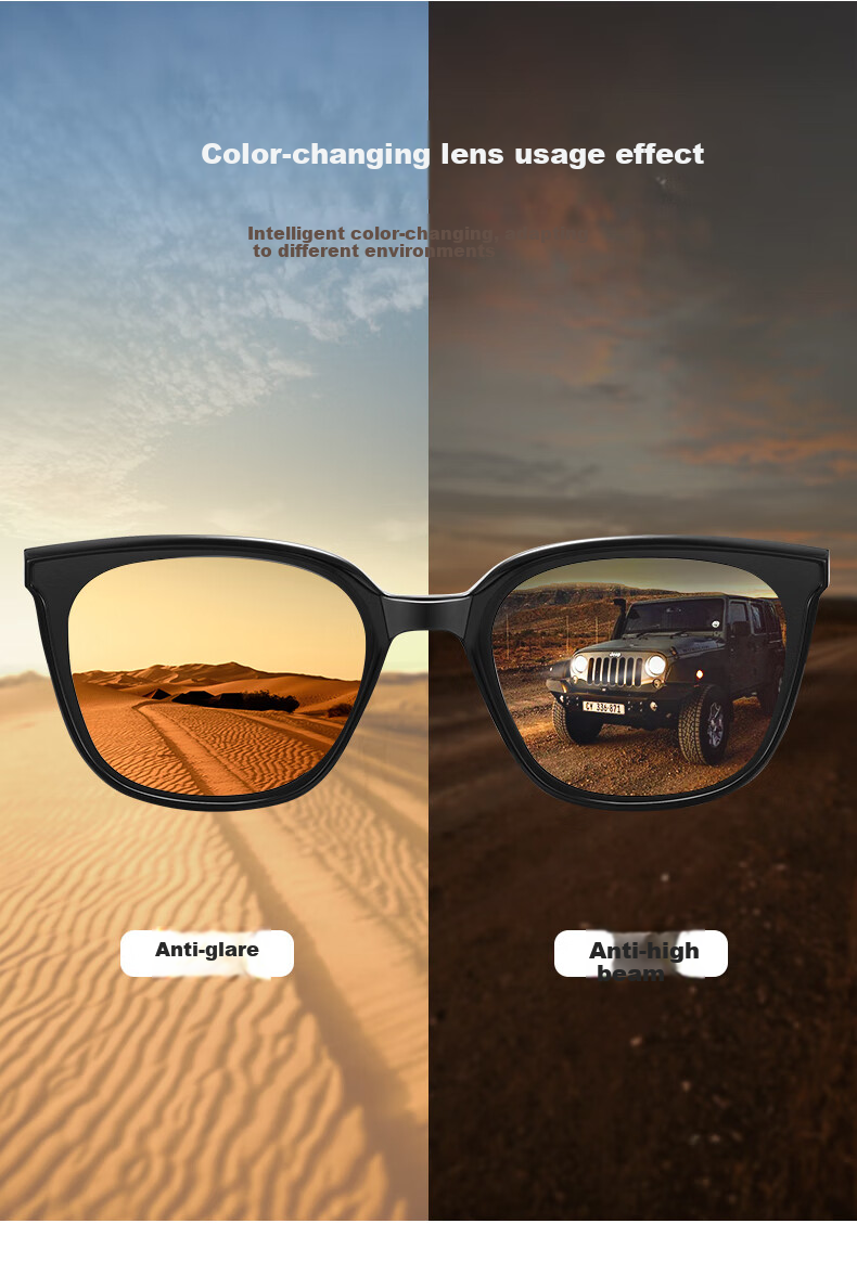 CAPONI Photochromic Polarized GM Sunglasses for Men And Women, Day And Night Use, Driving-Specific Glasses, UV Protection, Sun Protectio 3