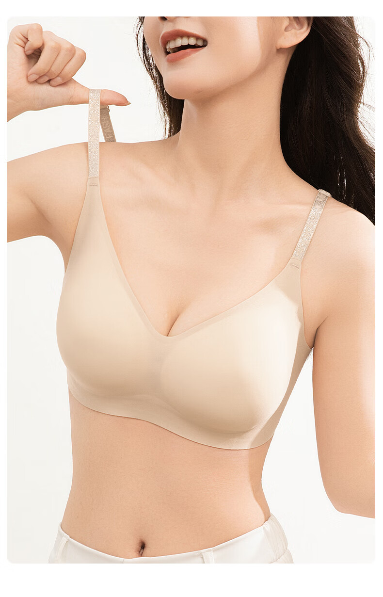 Miiow Camellia Seamless Women's 10A Antibacterial Wireless Bra Push-Up Lift Anti-Sagging Thin Bra 14