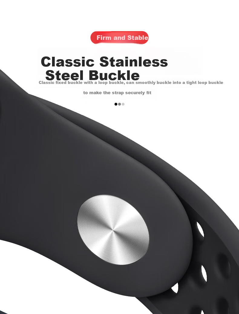 BHO Compatible Apple Watch Band for Apple Watch S12/S11, Breathable Sports Strap, IWatch S10/S9/8/7/6/SE3/Ultra4/3/2 Silicone Band 6
