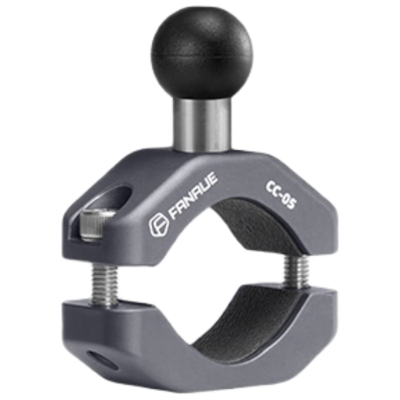 FANAUE Motorcycle Phone Holder Accessory Handlebar Mount Clamp Handlebar Crossbar Ball Head Base 17mm Extension Clamp CC-05(17)