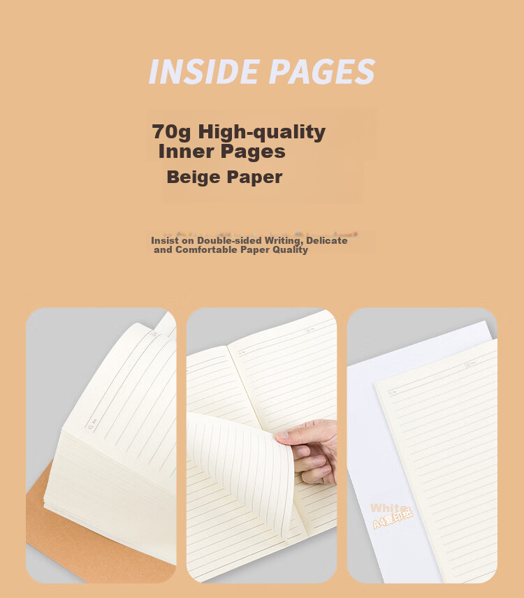 GuangBo B5/40 Sheets, 80 Pages Student Subject Notebook, Classroom Journal, Error Correction Notebook, Study Supplies, Math Book, 4-Pack, FB61101 7