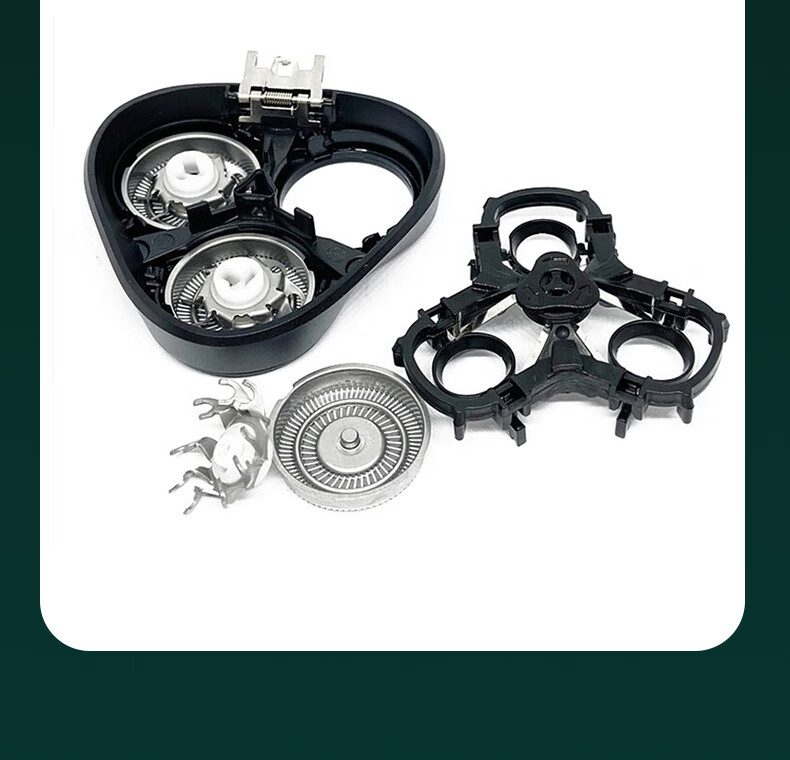 Jingba Compatible with Flyco Shaver Heads, Suitable for FS339 Electric Razor Accessories, Three-Blade Head, Blade Net And Blades 3