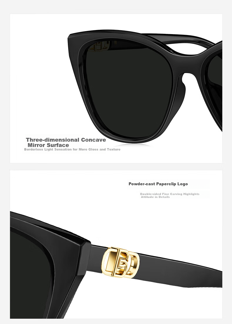 BOLON Sunglasses for Men And Women, Polarized Versatile UV Protection Retro Cat-Eye Sunglasses BL5099 C90 3