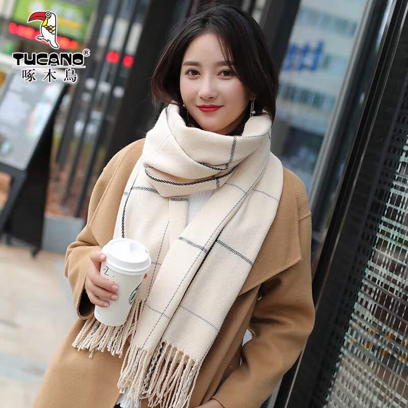 TUCANO Pure Wool Scarf and Wool Gloves Gift Set for Women, Premium New Year and Birthday Present Box