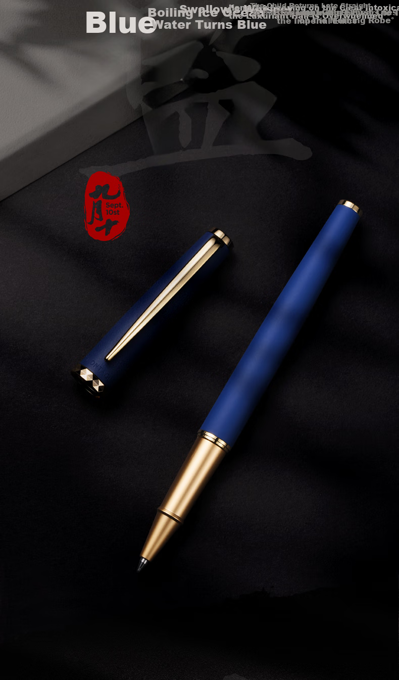MONTAGUT [Best-Selling Product] Signature Pen, Business Office Pen for Men And Women, Gift, Lingzhi Series M303 Black Signature Pen 0.5mm 9