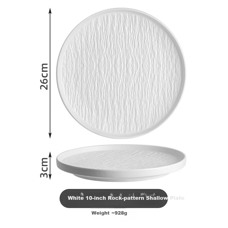 Banwushenghuo Steak Plate, Western-Style Plate, Japanese Creative Home Steak-Specific Plate, Dish, Western Tableware, Steak Plate, Pasta Plate