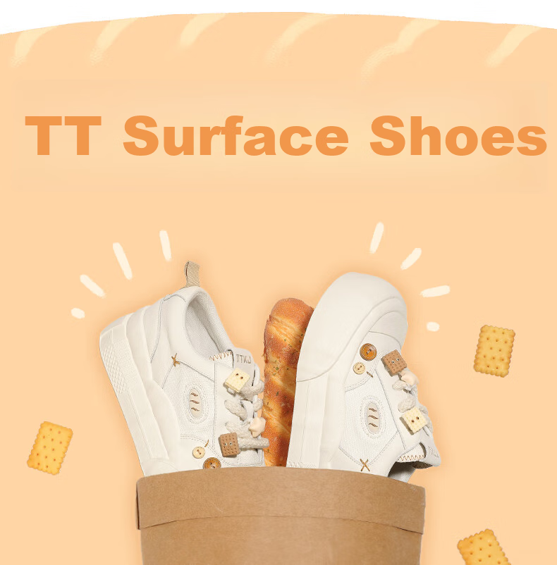 TTTJ Soft-Soled White Sneakers for Women, Thick-Soled Heightening, Comfortable for Long-Standing, Breathable Canvas Shoes, Sports Casual Commuter Chunky Skateboard Shoes 1