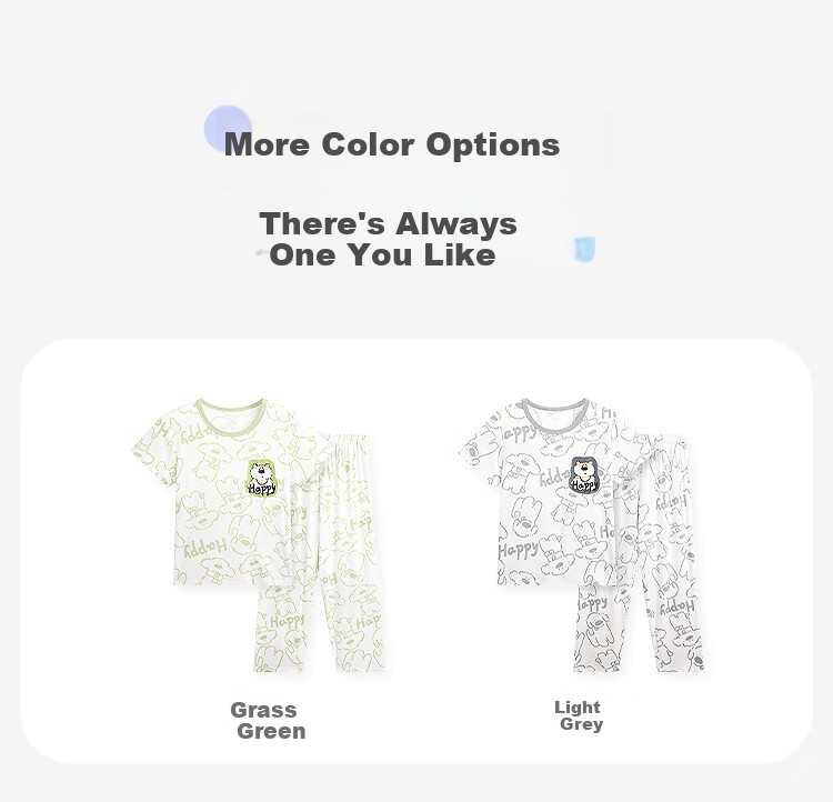 Jiusuiban Children's Pajamas, Boys' Spring And Summer Thin Short-Sleeve Long Pants, Cartoon Home Wear Set for Older Childre 8