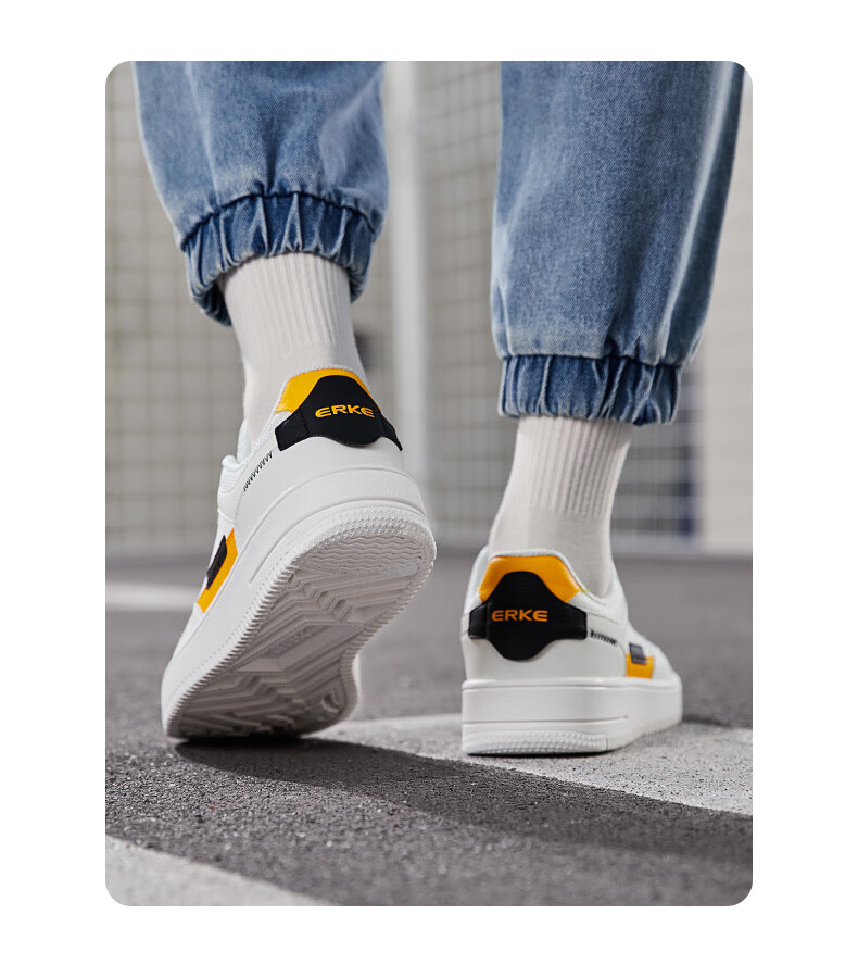 ERKE Men's Canvas Shoes, Summer New Style Breathable Versatile Casual Shoes, Student White Sneakers Sports Shoes | Chunche 13