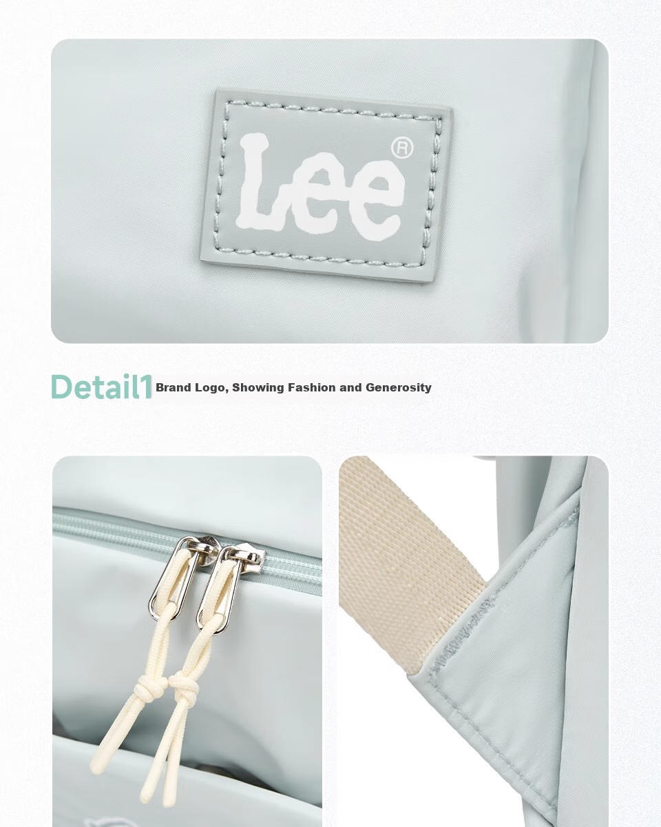 Lee Backpack for Men And Women, Japanese-Style Simple Laptop Bag with Large Capacity, Travel Backpack, School Bag, Gift, Birthday Present 14