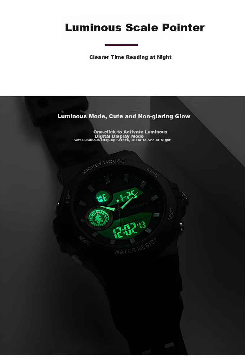 Disney Children's Watch for Female Students, High School Girls, Middle School Girls, Female Teenagers, Elementary School Girls, Electronic Watch for Birthday And Back-To 10