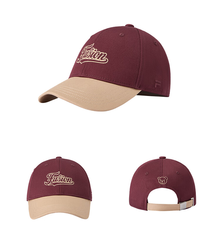FILAFUSION FILA Trendy Couple's Colorblock Baseball Cap Autumn Sunshade Sports Hat 15