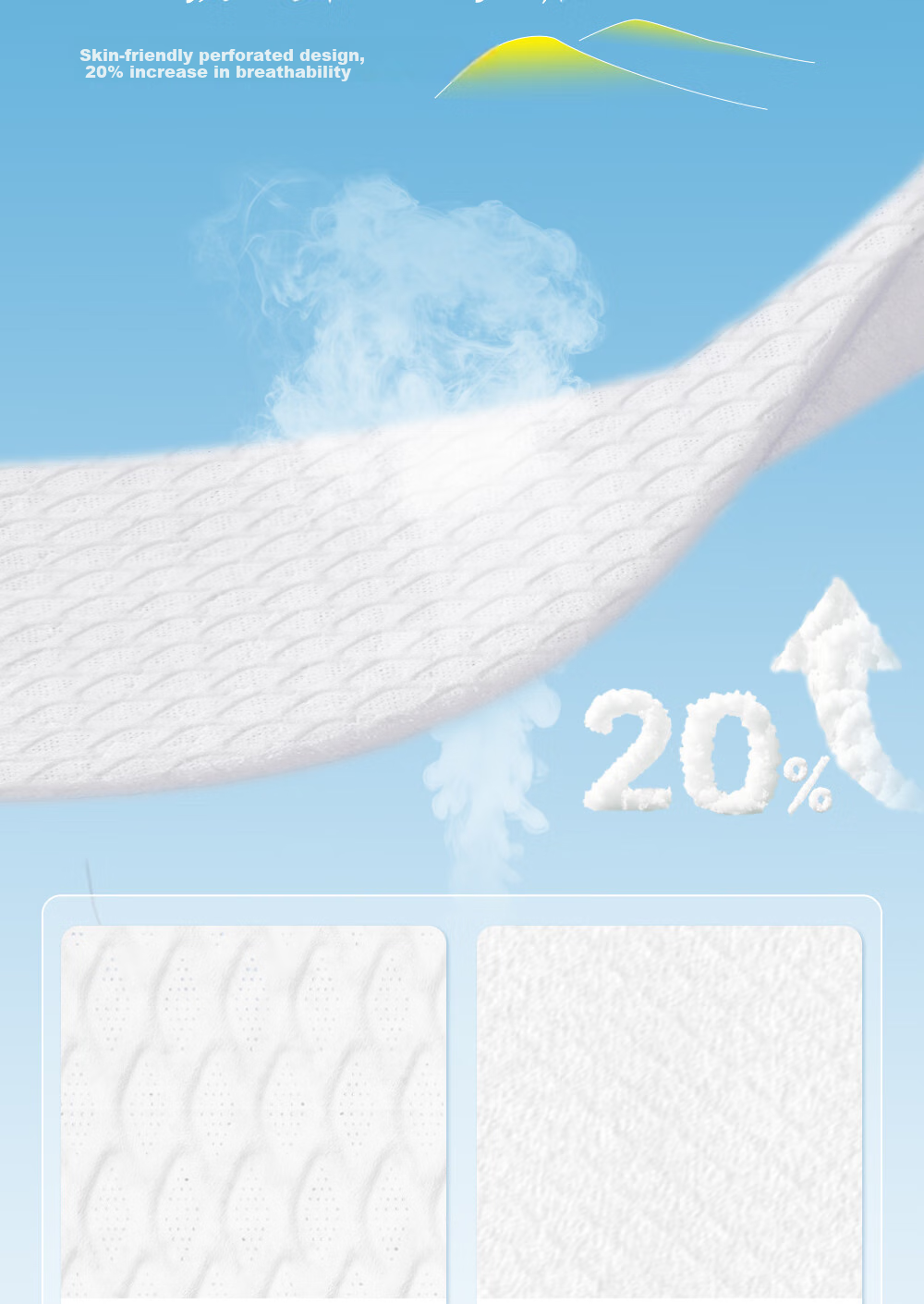 BUBU Wind-Blowing Wheat Field Diapers, Size L, 6 Pieces, Ultra-Thin Breathable Wind-Feel Pants 3
