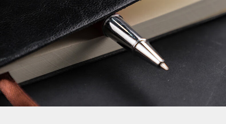 Xuchen Stationery Soft Leather B5 Black Cover Notebook 100 Sheets 200 Pages Memo Book Business Office Meeting Record Book Student Exam Writing Notebook Customizable Logo 11