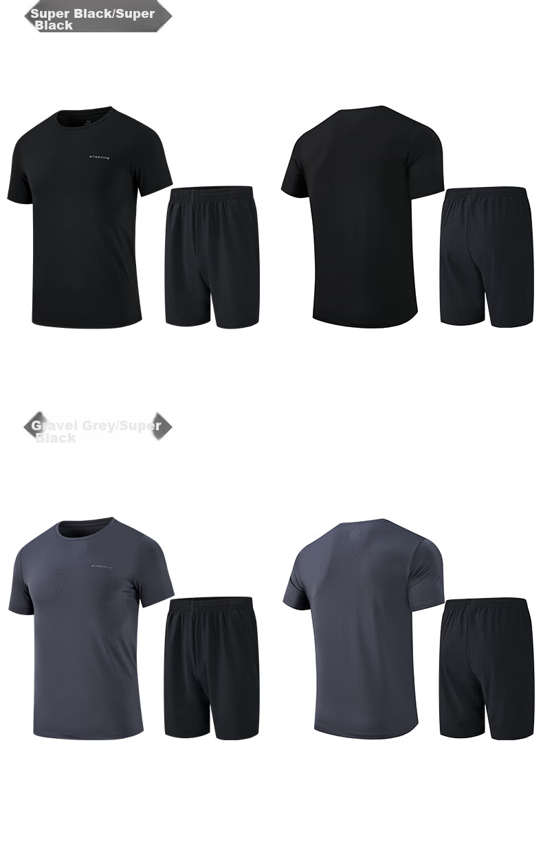 361° Women's Running Outfit Set, Summer New Casual Short-Sleeve Shorts Two-Piece Set 662414001H-4 43