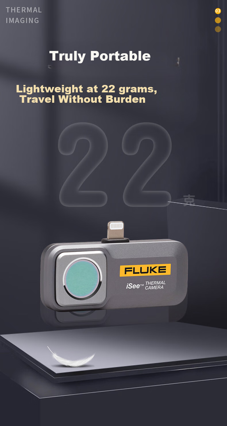 FLUKE TC01A Smartphone Thermal Imager, Thermal Imaging Night Vision Device, Infrared Thermometer, High-Definition Thermal Imager 7