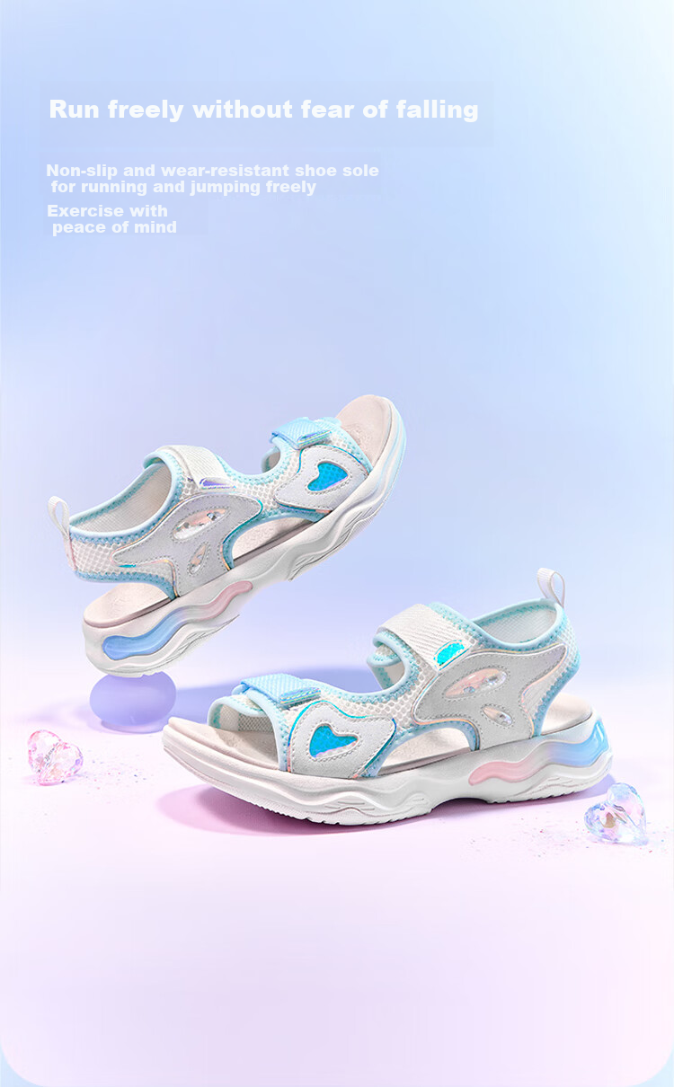 BALABALA Children's Sports Sandals, Girls' Shoes, Breathable Mesh, Non-Slip, Summer 2025 Outdoor Trendy, 208225140011 3