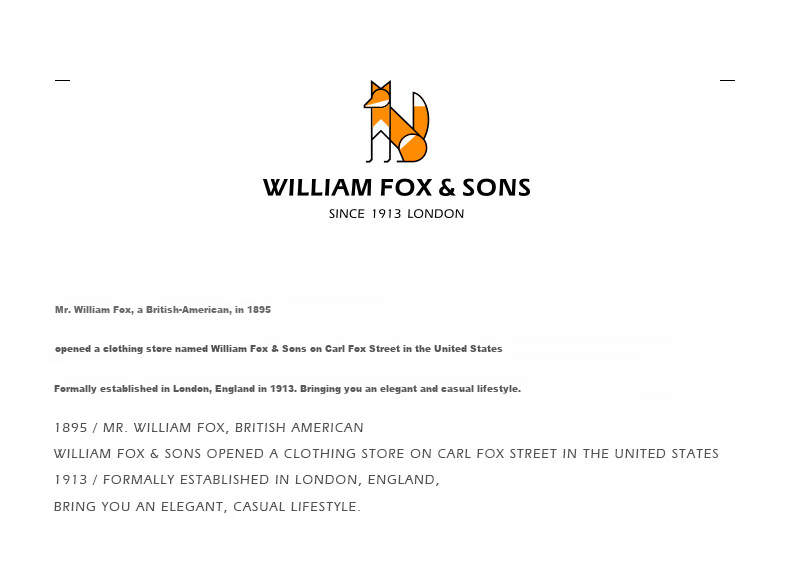 William Fox & Sons Wool Blend Fine Combed Knitted Yarn Classic Retro LOGO Little Fox Head Knitted Cardiga 1
